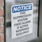 Signmission Fire Suppression System First OSHA Notice Sign, Vinyl Decal, 10in W x 14in L, 2PK OS-2PACK-NS-D-1014-V-12702 - alternate 5